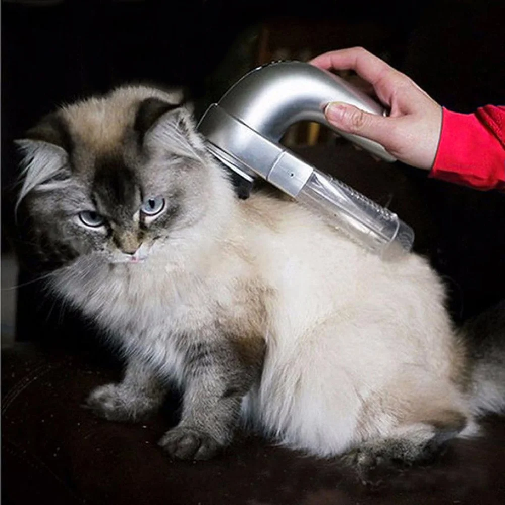 Pets Vacuum Fur Cleaner Electric Cat Dog Hair Remover Deshedding Clipper Suction Device Pet Massage Grooming Animals Hair Comb