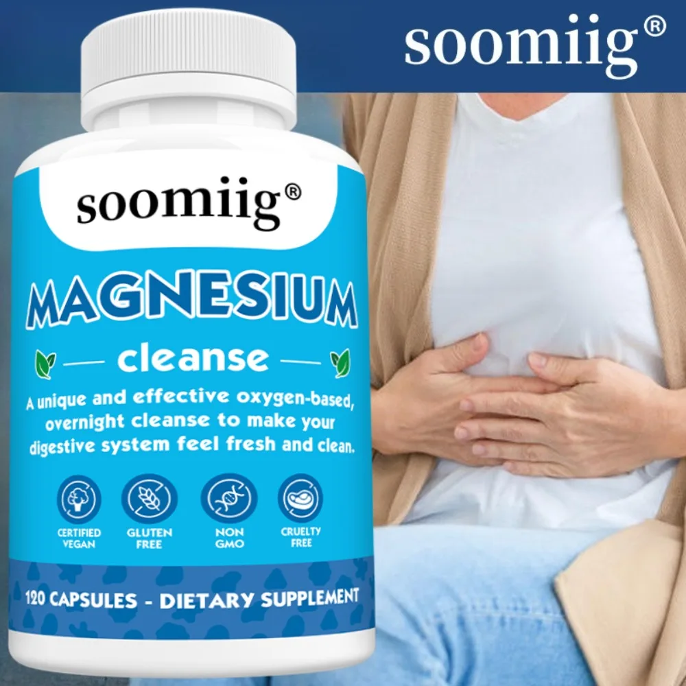 Magnesium Colon Cleanse Detox Occasional Constipation Relief,  Natural Ingredients, Beneficial for Digestion and Gut Health