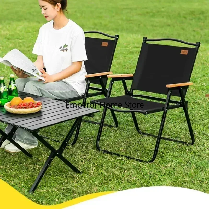 Outdoor Folding Tables and Chairs Portable Picnic Camping Beach Chairs Tourist for Adult Armchair Relaxing Beach Equipment