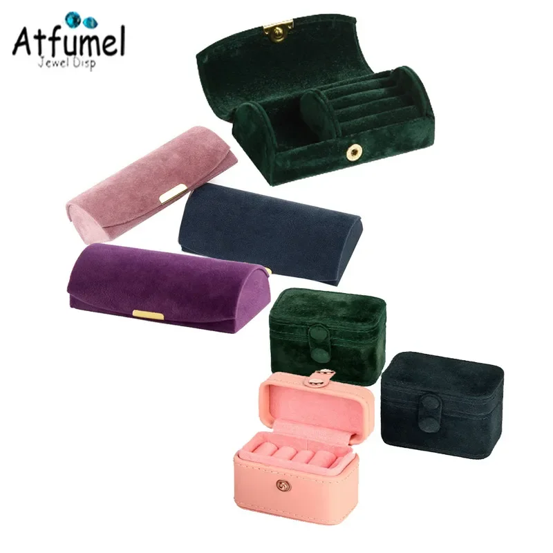 Fashion Ring Jewelry Storage Box Beads Pendant Organizer Earring Stud Travel Case Rings Gift Packaging Box For Womem