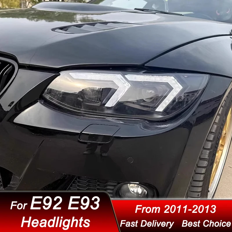 

Pop Car Headlights For BMW 3 Series M3 E92 E93 2011-2013 LED Headlamp Assembly Upgrade High Configure Projector Lens Accessories