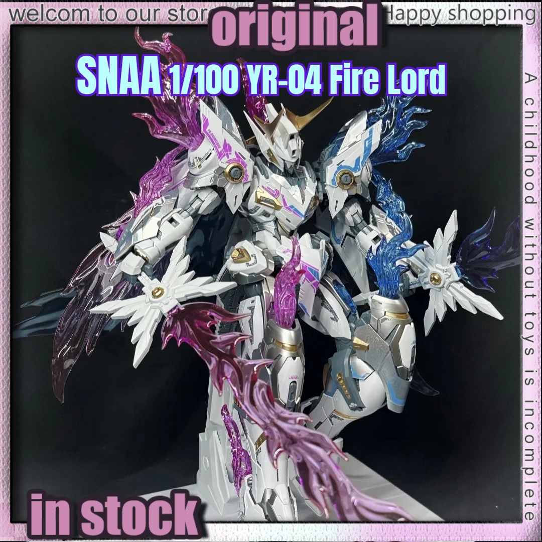 

【In Stock】22cm SNAA MG 1/100 YR-04 FIRE LORDER Assembly Model FIRE LORD Phantom Flame Soul of Phantom Flame Model Collectibl Toy