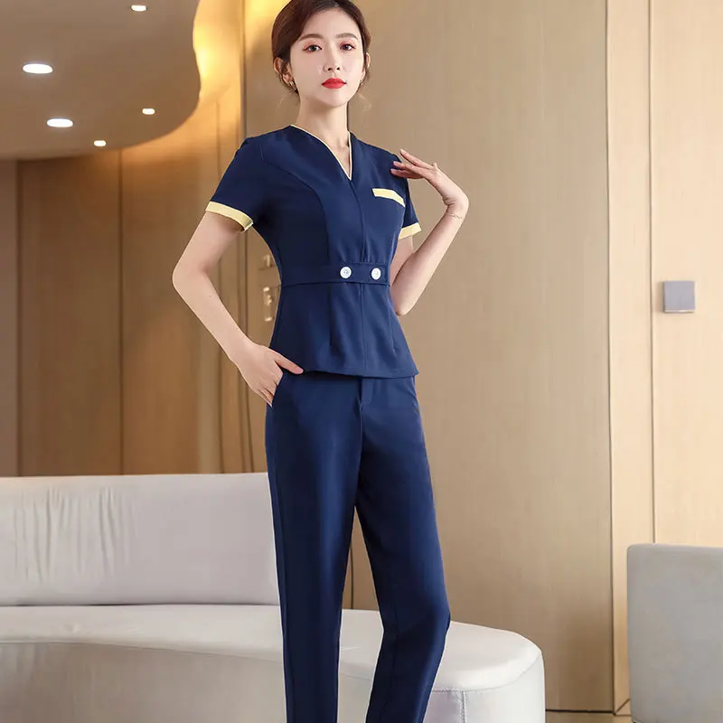 Beauty Salon Uniform Sauna Thai Massage for a Beautician Work Clothes Nail Technician Professional Esthetician Overalls Working