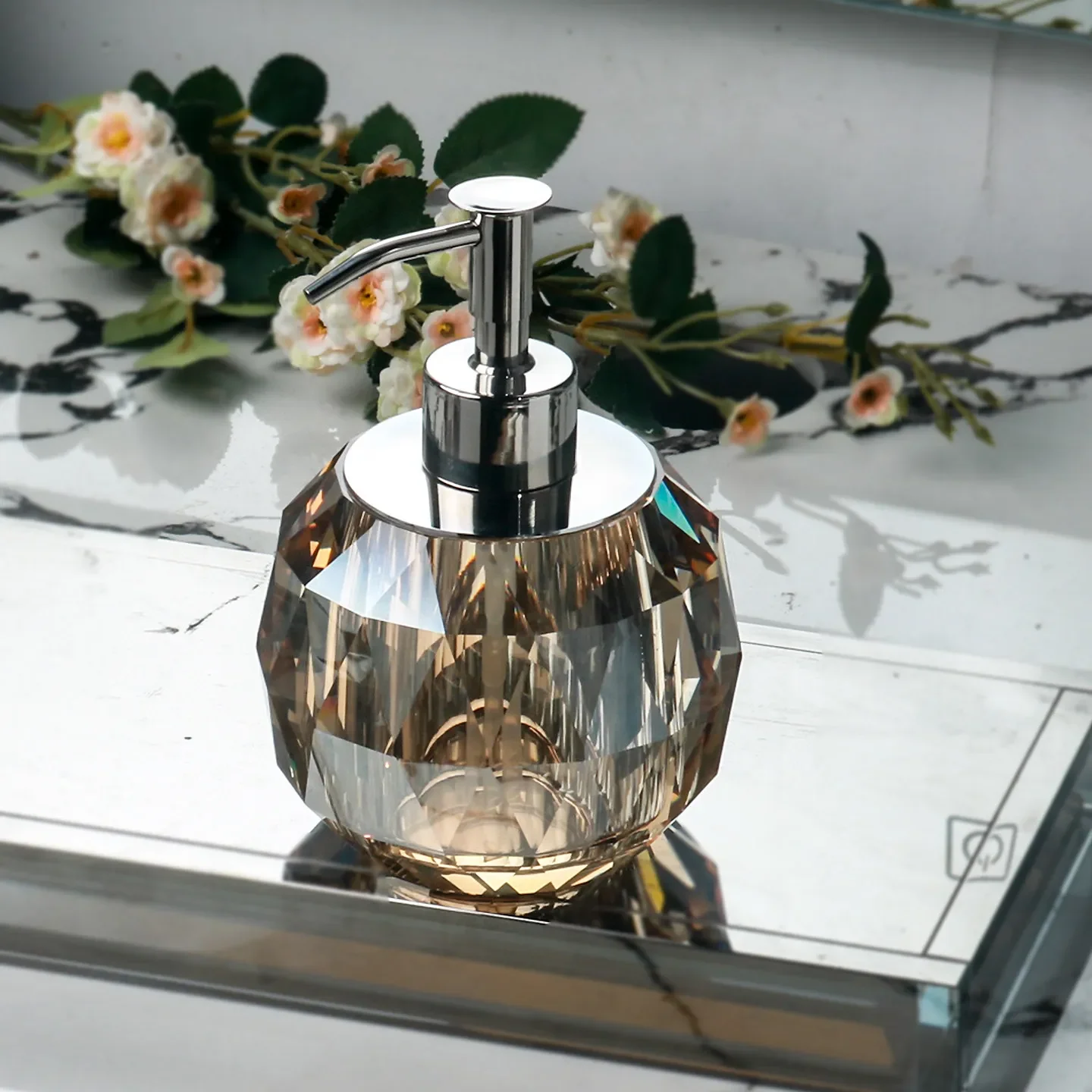 Glass Lotion Bottle Bathroom Soap Dispenser Hand Soap Bottle Shampoo Bath Gel Bottle Household Bathroom Supplies Empty Bottles