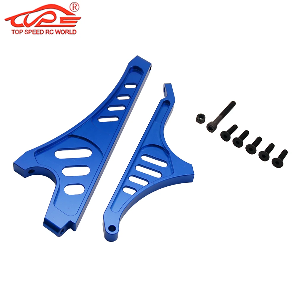 Upgrade CNC Metal Rear and Front Support Beam Kit for 1/5 Scale Rc Car Gas Losi 5ive-t Rofun Rovan LT King Motor X2 Truck Parts