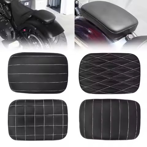 Motorcycle 8 Suction Cup Rear Pillion Passenger Pad Seat Fits For Harley Dyna Sportster Softail Touring XL 883 1200 Universal