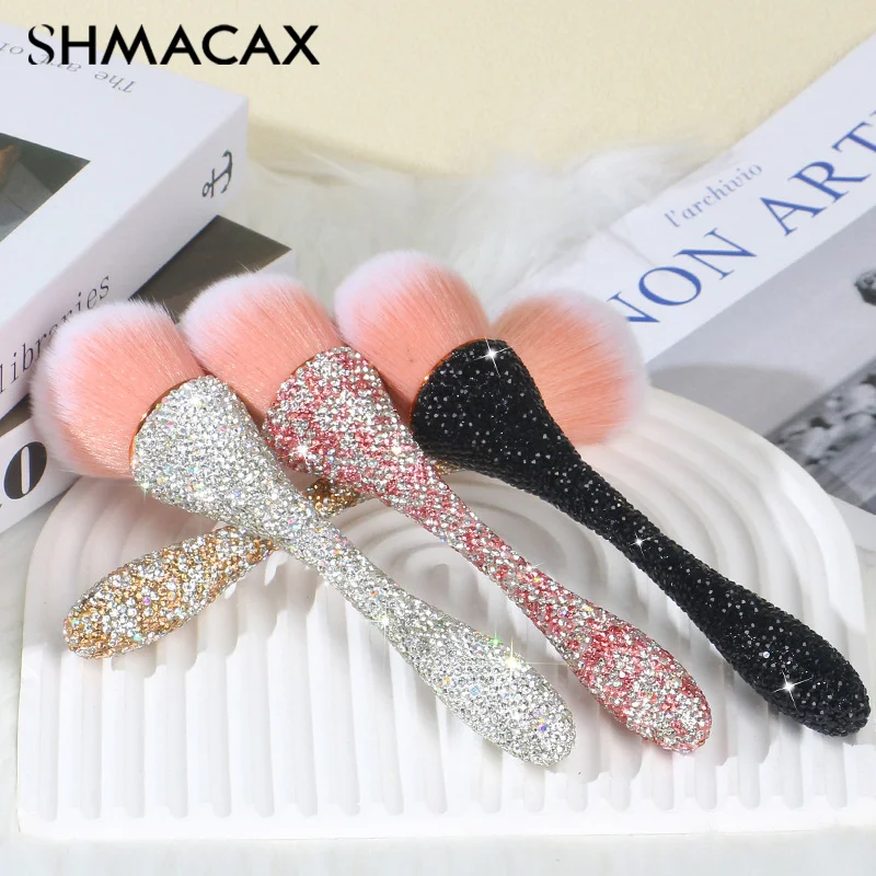 

Diamond Handle Makeup Brush Loose Powder Brush Blush Brush Professional Make Up Brush Foundation Blush Soft Hair Brush Tool