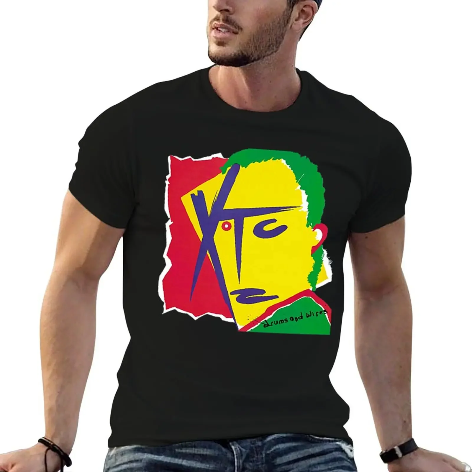 

Xtc Drums And Wires T-Shirt customizeds hippie clothes t shirt for men