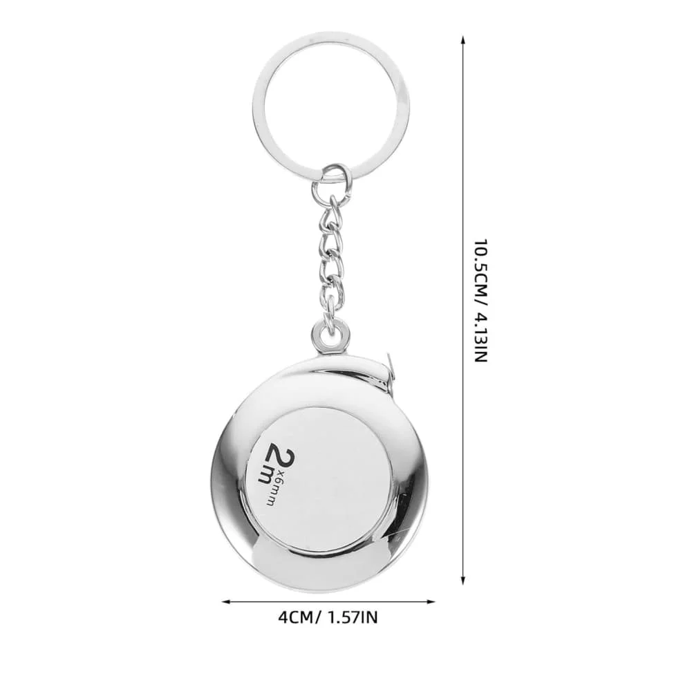 High-Precision Portable Soft Steel Measuring Tape Pocket Measuring Ruler Tape Measure Keychain Tool Meter Ruler