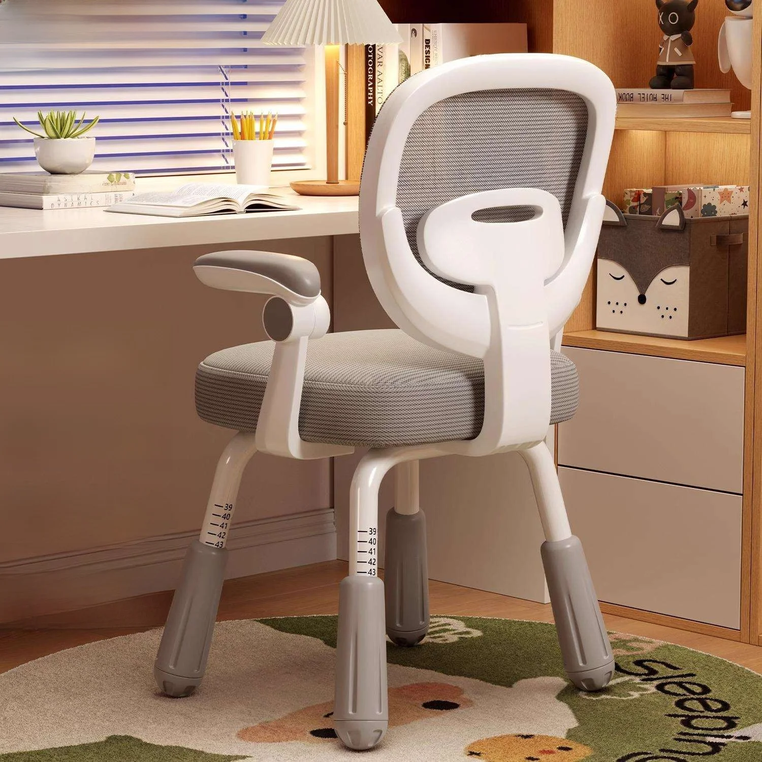 children's-learning-chair-home-adjustment-rising-and-falling-primary-school-student-desk-writing-chair-posture-correction-bac
