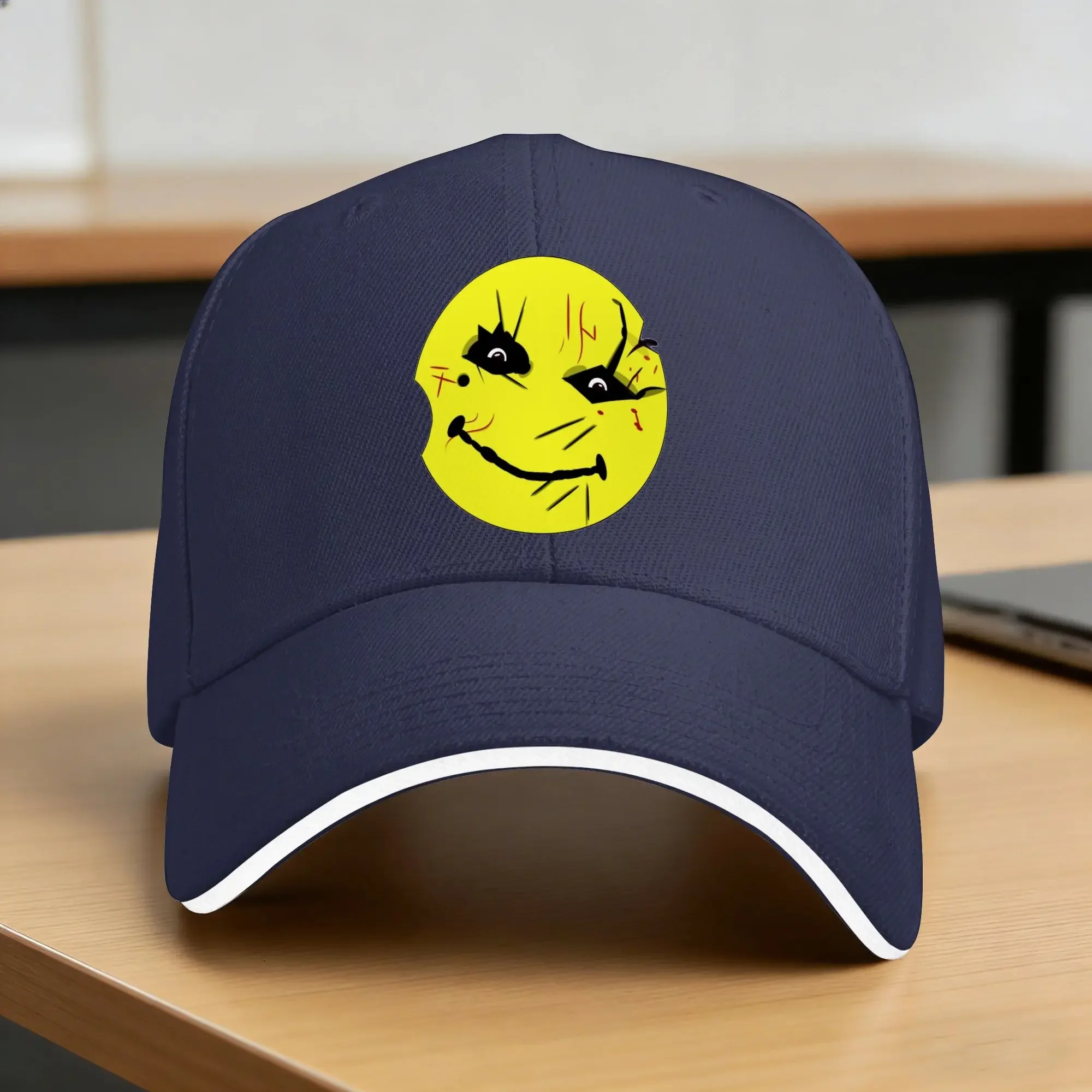 Summer Fitted Retro Running Hippie Sunscreen Baseball Caps Manhunt Smiley Mask Baseball Cap Men Adult Custom DIY Hip Hop Hats