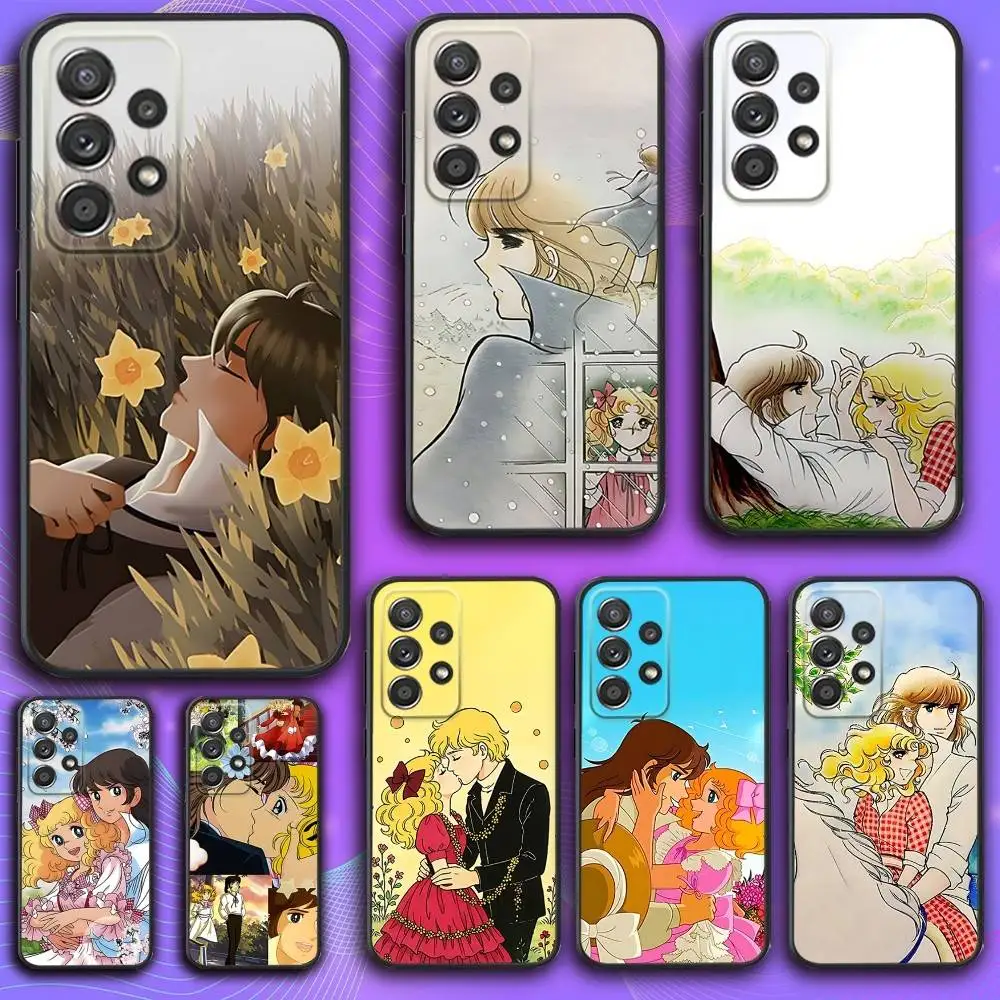 

C-Candy Comics Candy Phone Case For Samsung S 25,24,23,22,30,21,10,9,Ultra,Plus,Lite,FE,4,5 G Soft Black Case
