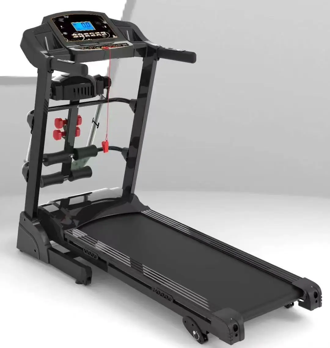 Hot Selling Foldable Electric Motorized Sports Treadmill Direct Factory Sale LED Screen Heart Rate Test Max User Weight 130kg