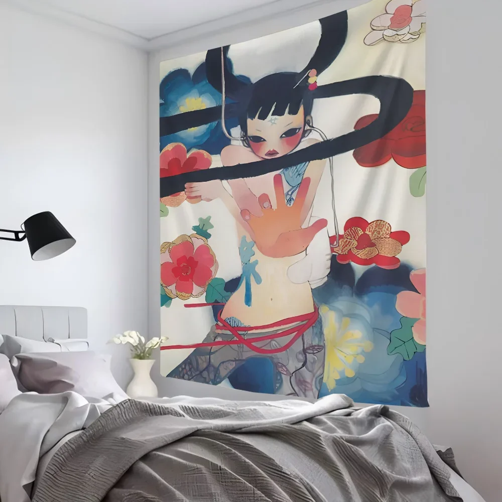 

1pc Aya Takano Tapestry Room Decor Wall Cloth Party Hanging Background Baby Room