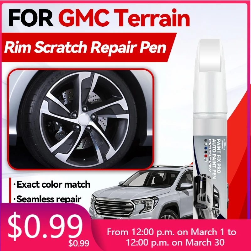 

Автомобильные аксессуары для GMC TERRAIN 2010-2025 GMT910 C1XX: Карандаш для ремонта краски, средство для удаления царапин, DIY автоаксессуары B