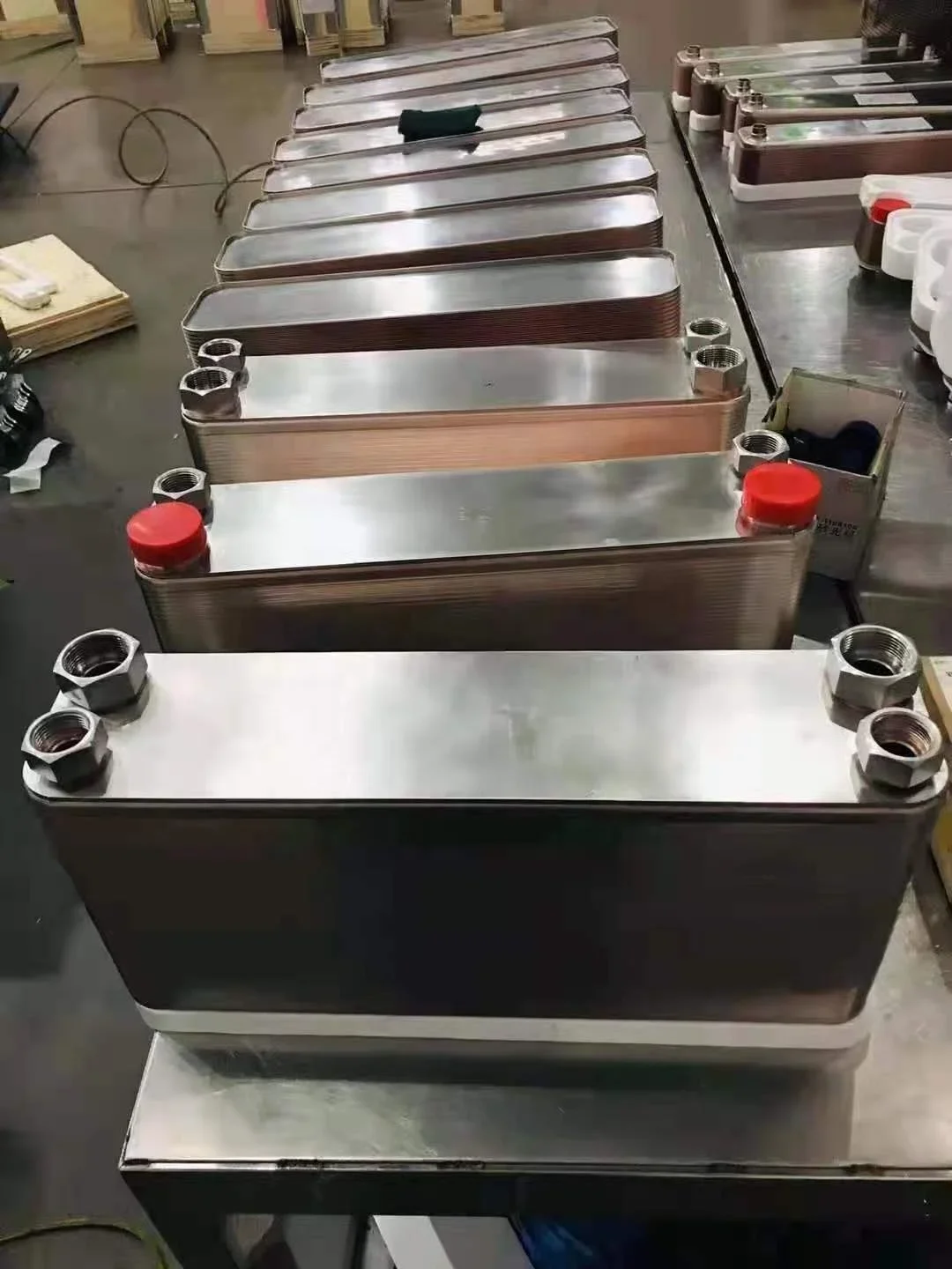 Intercambiador de calor de placa soldada multistack personalizado para HVAC