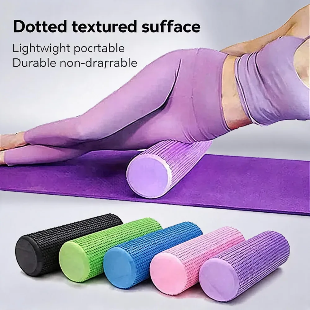 Yoga Roller Round EVA Foam Cylinder Hexagonal Roller for Pilates Exercise Enhanced Home Workouts