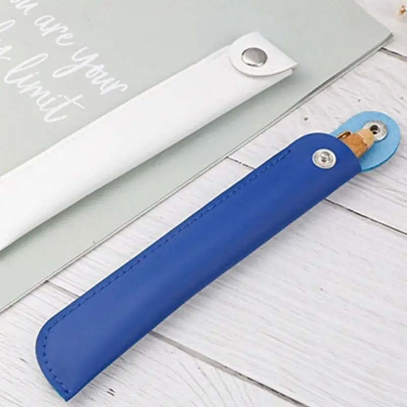 R6ff Solid Color Pencil Bag Suct Pencil Case Case Pen Bud Case Cut