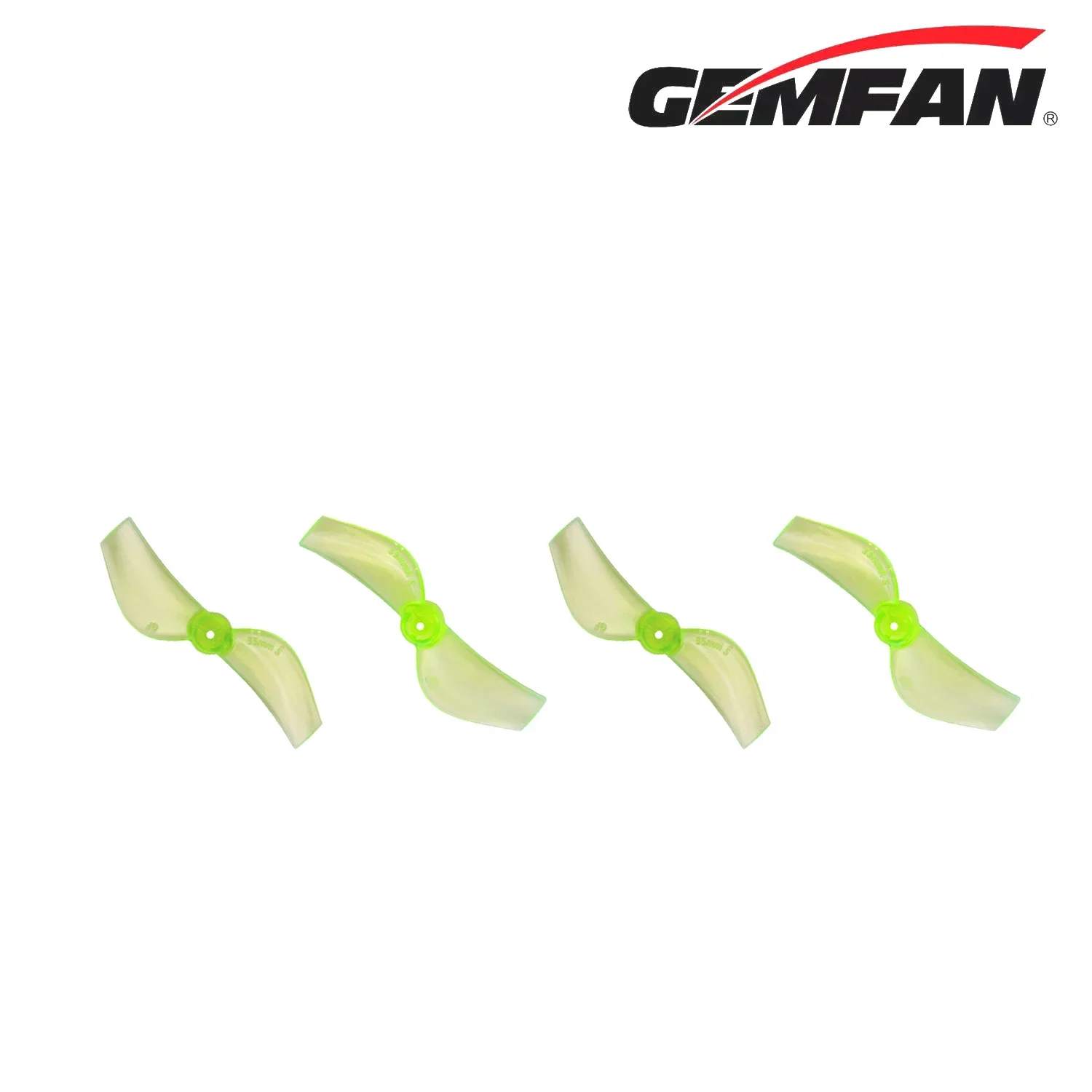 8Pairs(8CW+8CCW) Gemfan 35mmS-2 - 35mm 2-Blade Propeller 1mm Hole