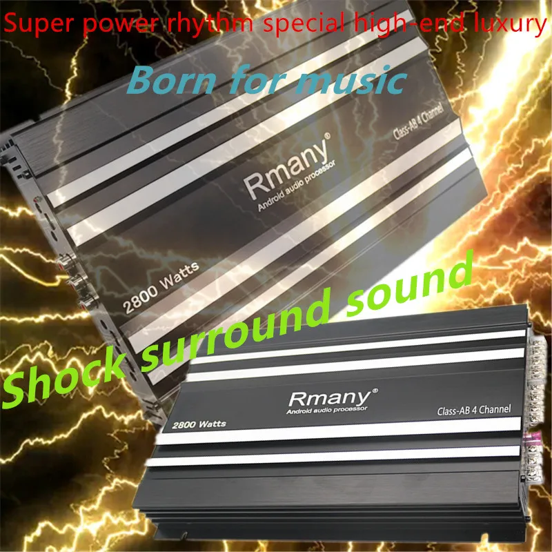 

2800W5800W Car Audio Amplifier Four-Channel Amplifier Is Suitable for Modified Subwoofer