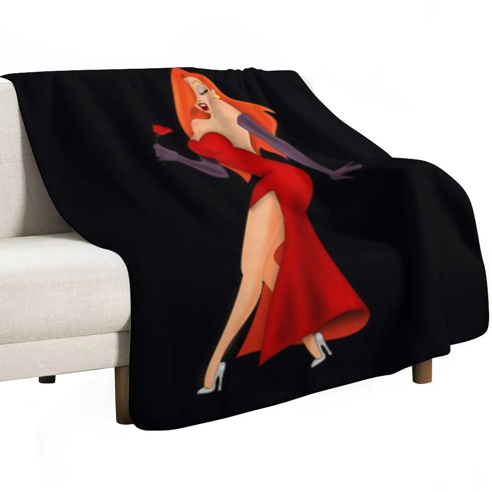 Jessica rabbit Throw Blanket Thermals For Travel Designers heavy to sleep warm winter Bed covers funny gift Blankets