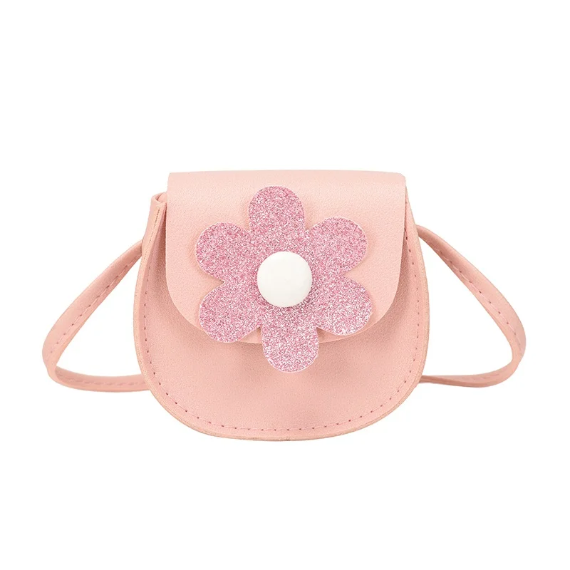 Little Girls Fashion Flower Crossbody Shoulder Bag Handbag Mini Purse