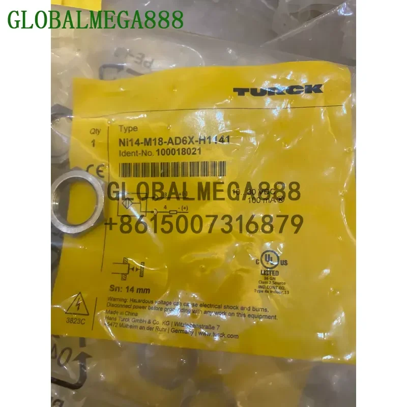 Ni14-M18-AD6X-H1141 Proximity Switch, Part No. 100018021，Brand New Spot Goods, Large Inventory