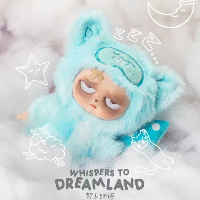 حار V2 النوم Grumpipi سلسلة الهمس إلى دريم لاند صندوق أعمى لعبة الفينيل الوجه المد العصرية لعبة Kawaii قلادة معكرون صندوق الغموض