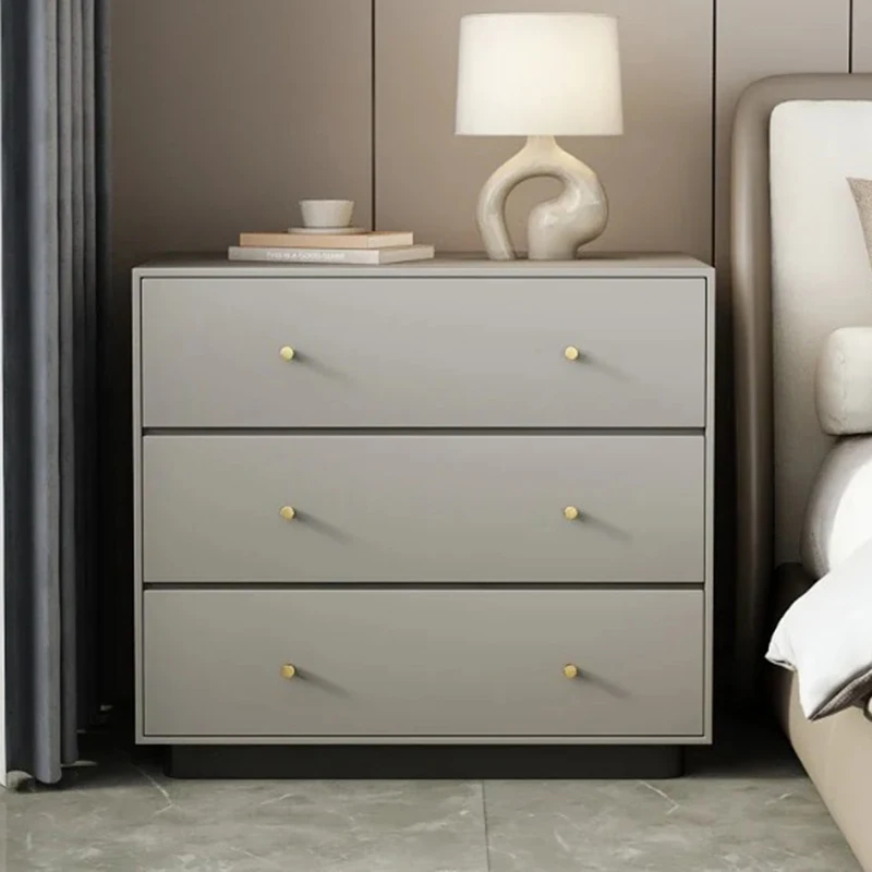 

Элегантная прикроватная тумбочка в минималистичном стиле, современная, простая, компактная мебель для экономии пространства