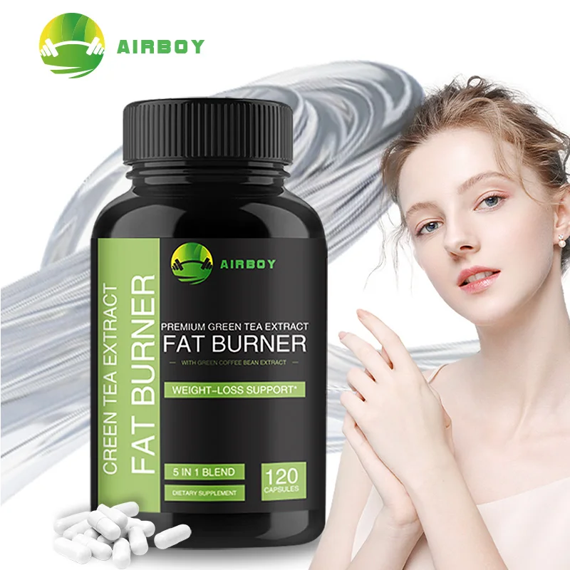 Green Tea Fat Burner - Supports Gut Health, Promotes Metabolism, Relieves Bloating, Burns Abdominal Fat, and Suppresses Appetite