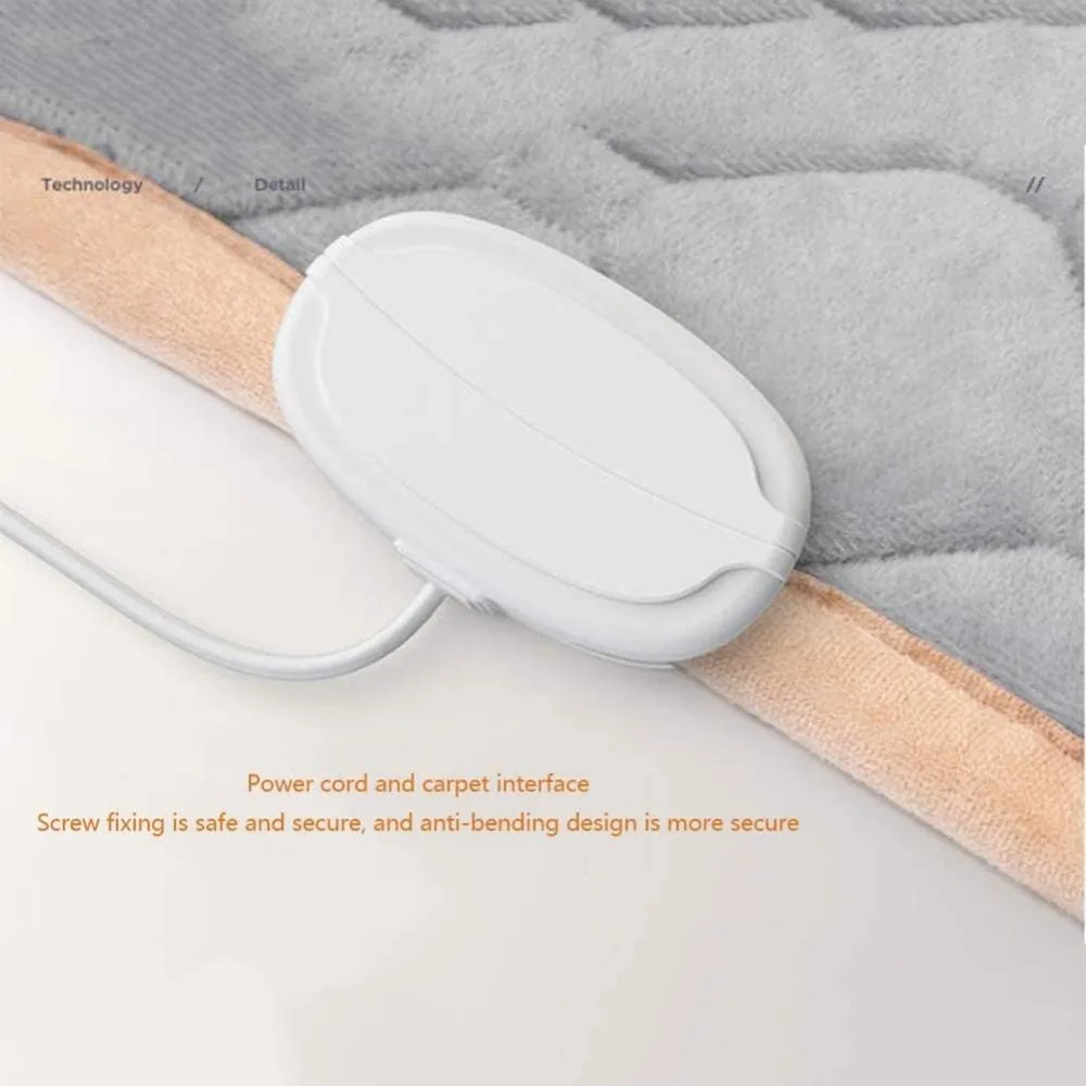 بطانية كهربائية مع مؤقت قابل للتعديل 1-12 ساعة و9 مستويات اختيارية، وبطانية تسخين كهربائي ورؤية عن بعد (رمادي 150 * 80c)