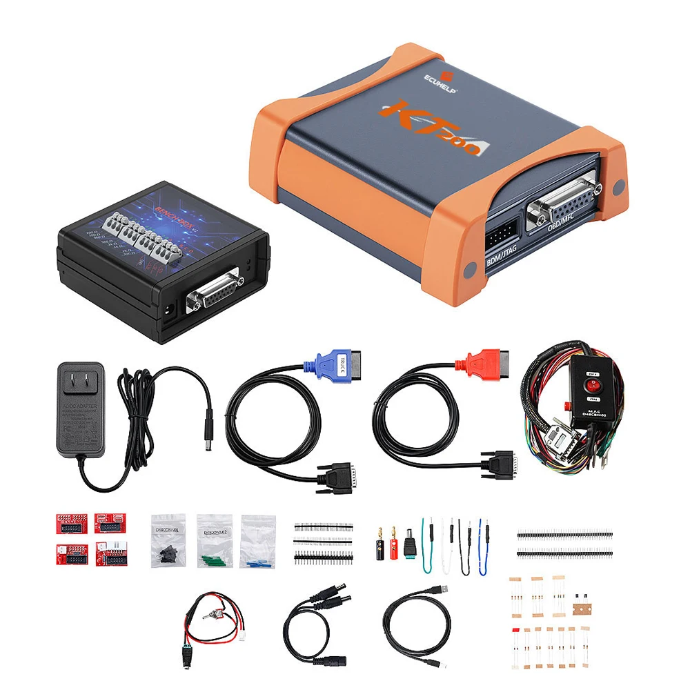 على الانترنت KT200 ECU مبرمج ، ودعم ECU صيانة رقاقة ، وضبط إزالة رمز DT ، وأضاف نماذج جديدة ، بروتوكلز متعددة ، وقراءة والكتابة