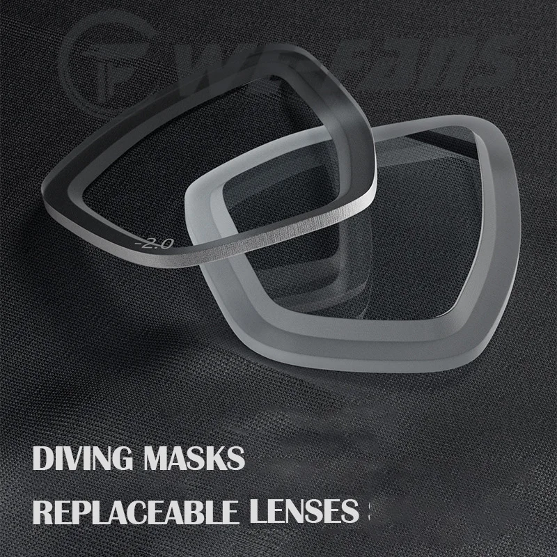 Apollo Similar Alloy Frame Free Diving Masks Diopter Lens  Left right eyes Equipped Mask Glasses Scuba Mask Snorkeling Wet Tube