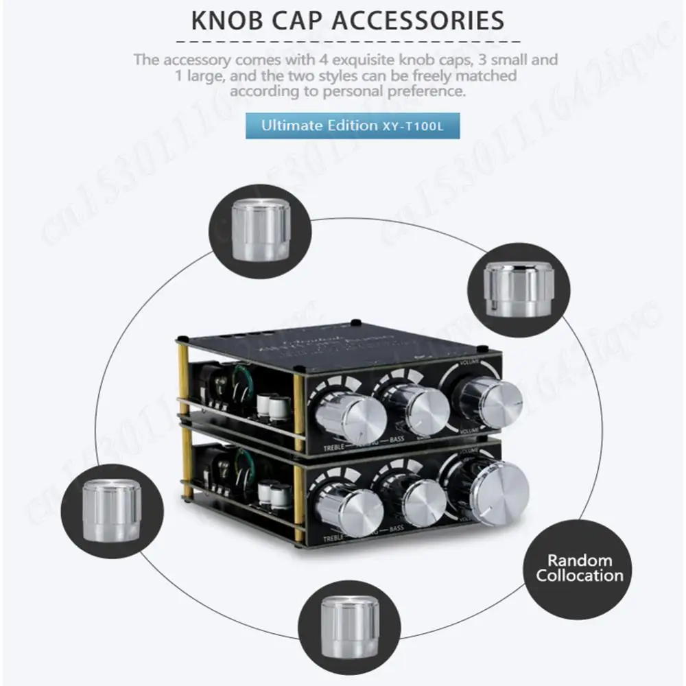 BT 5.0 TPA3116D2 Home Theater Amplifiers 2x100W Power Amplifier Board Speaker Stereo Audio AMP Stereo Treble And Bass Adjustment