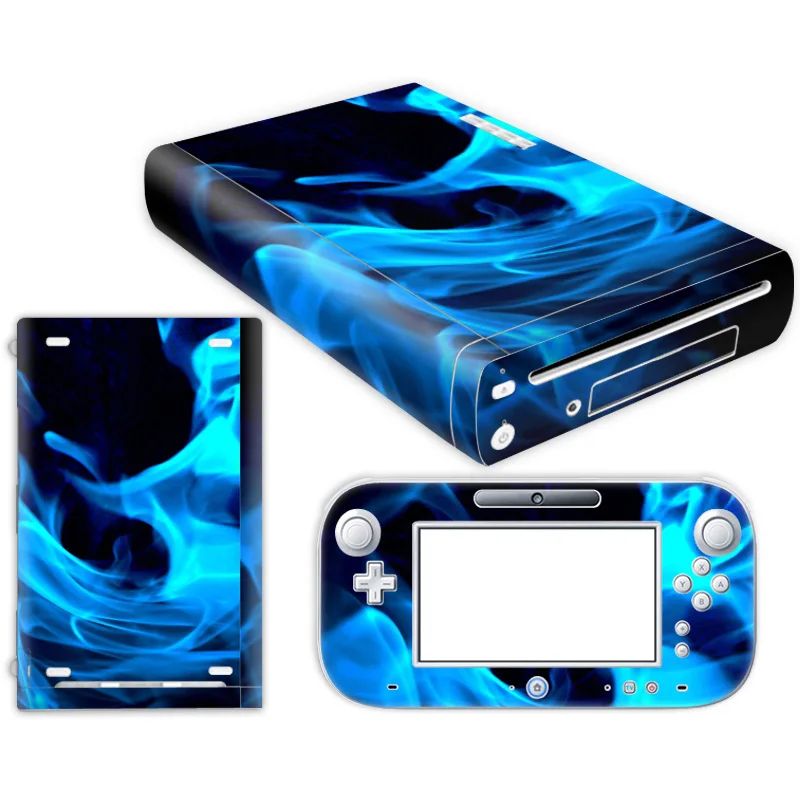 For WII USticker Protection Vinyl Wrap Set WII U Console Complete Set Support custom drawing