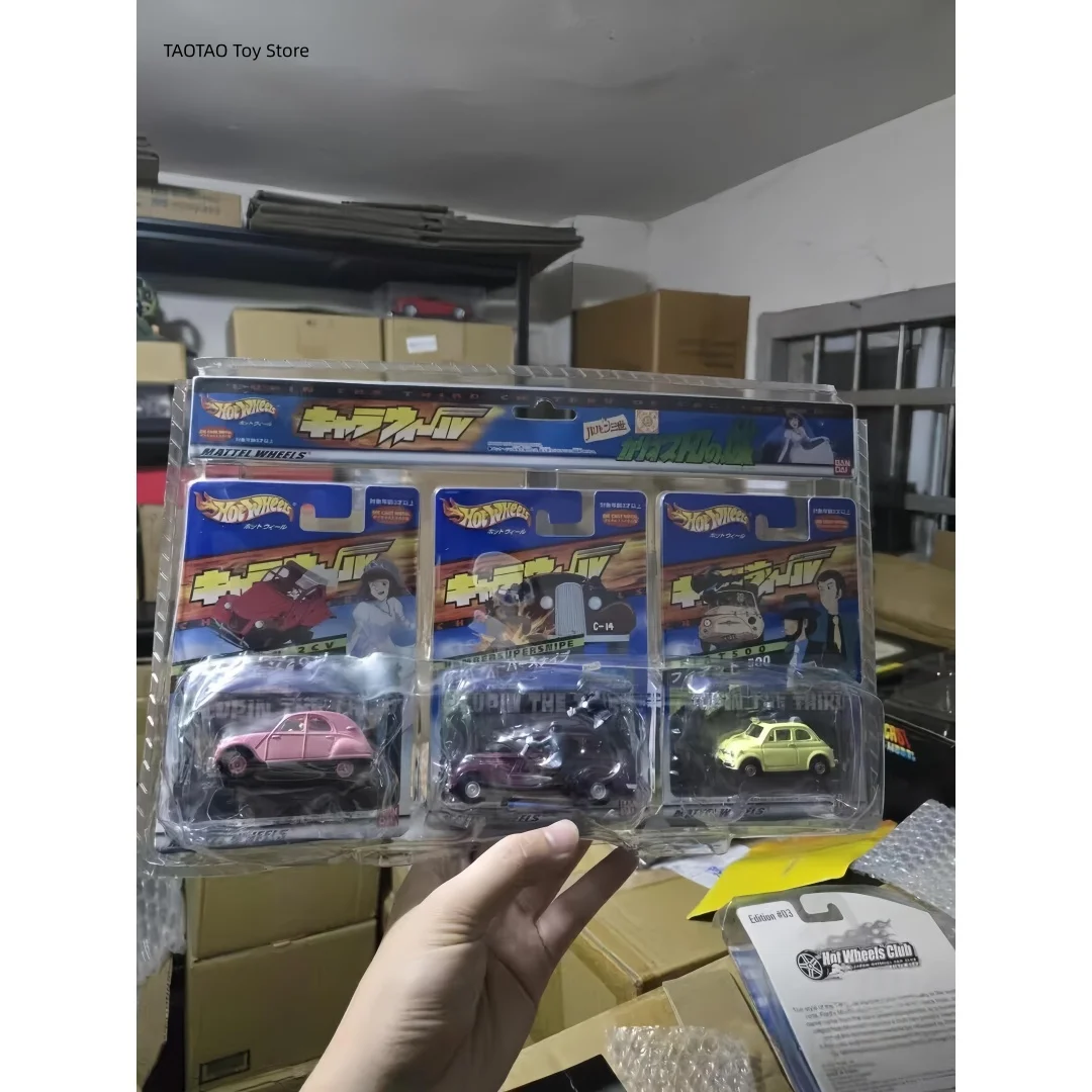 In Stock Hot Wheels Lupin Iii: Castle Of Cagliostro Series Japan Limited 3pcs Set Die Cast Alloy Vehicle Model Car Collectible