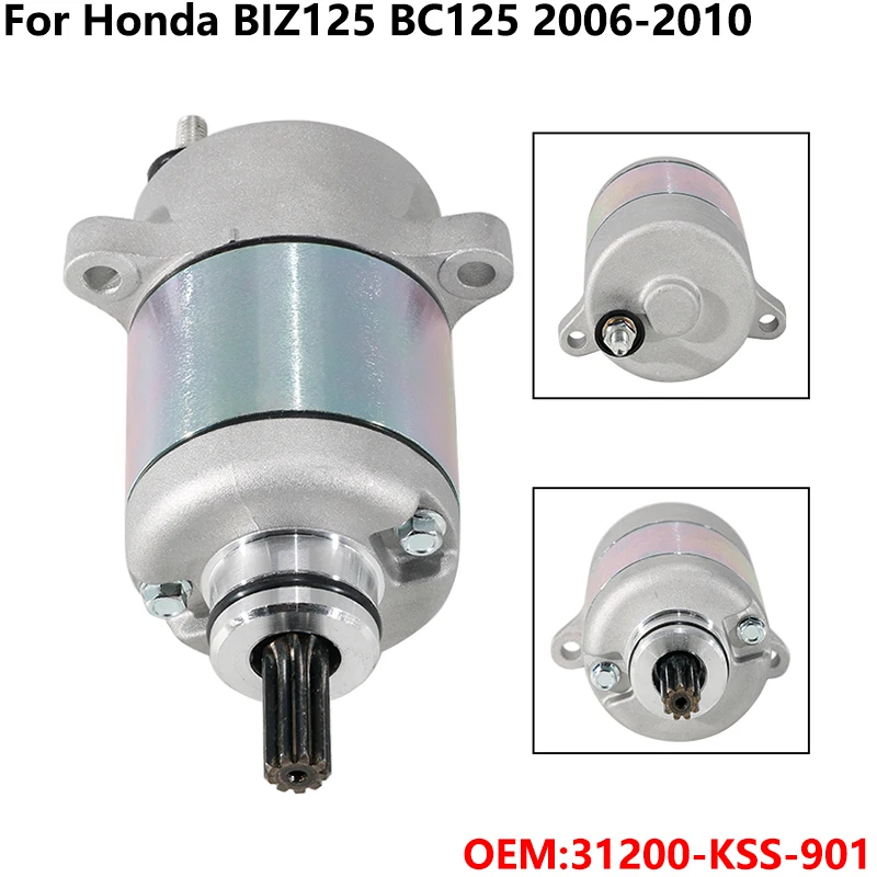 

Электрический стартер двигателя мотоцикла для Honda BIZ125 BC125 2006 2007 2008 2009 2010 лет OEM: 31200-KSS-901
