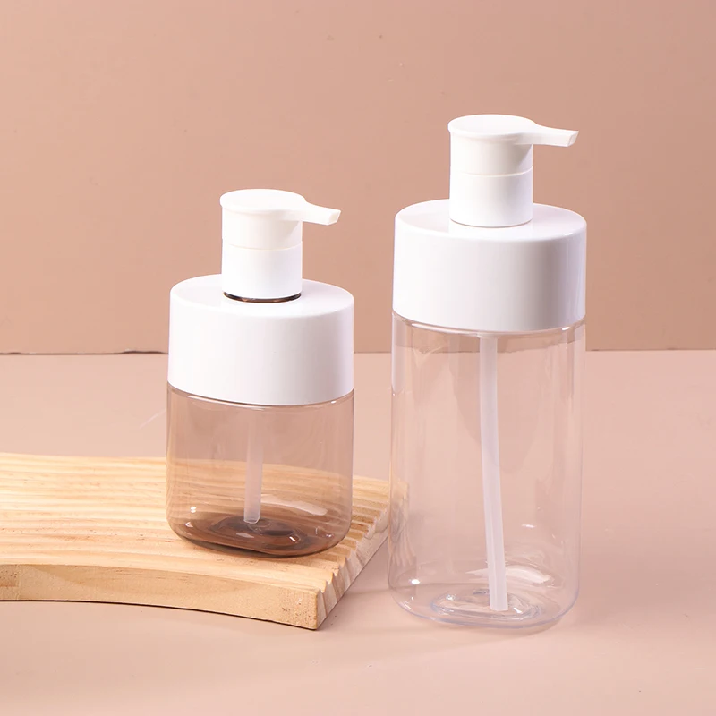 300/500ml Square Soap Dispenser Refillable Empty Bottle Hand Soap Liquid Lotion Shampoo Conditioner Bottle Container Replace