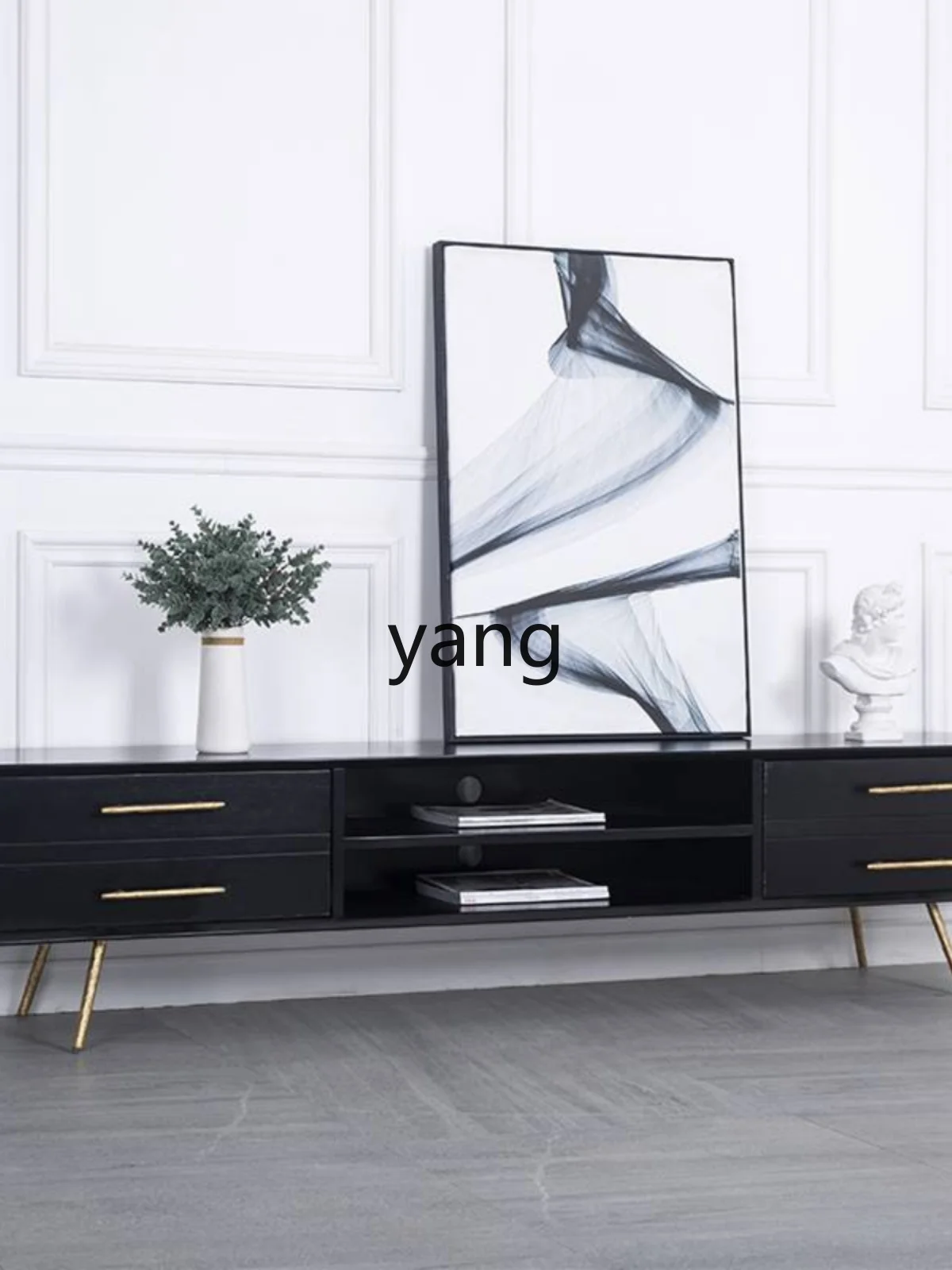 L'm'm Light Luxury Small Apartment Living Room TV Stand Modern Minimalist Floor Cabinet