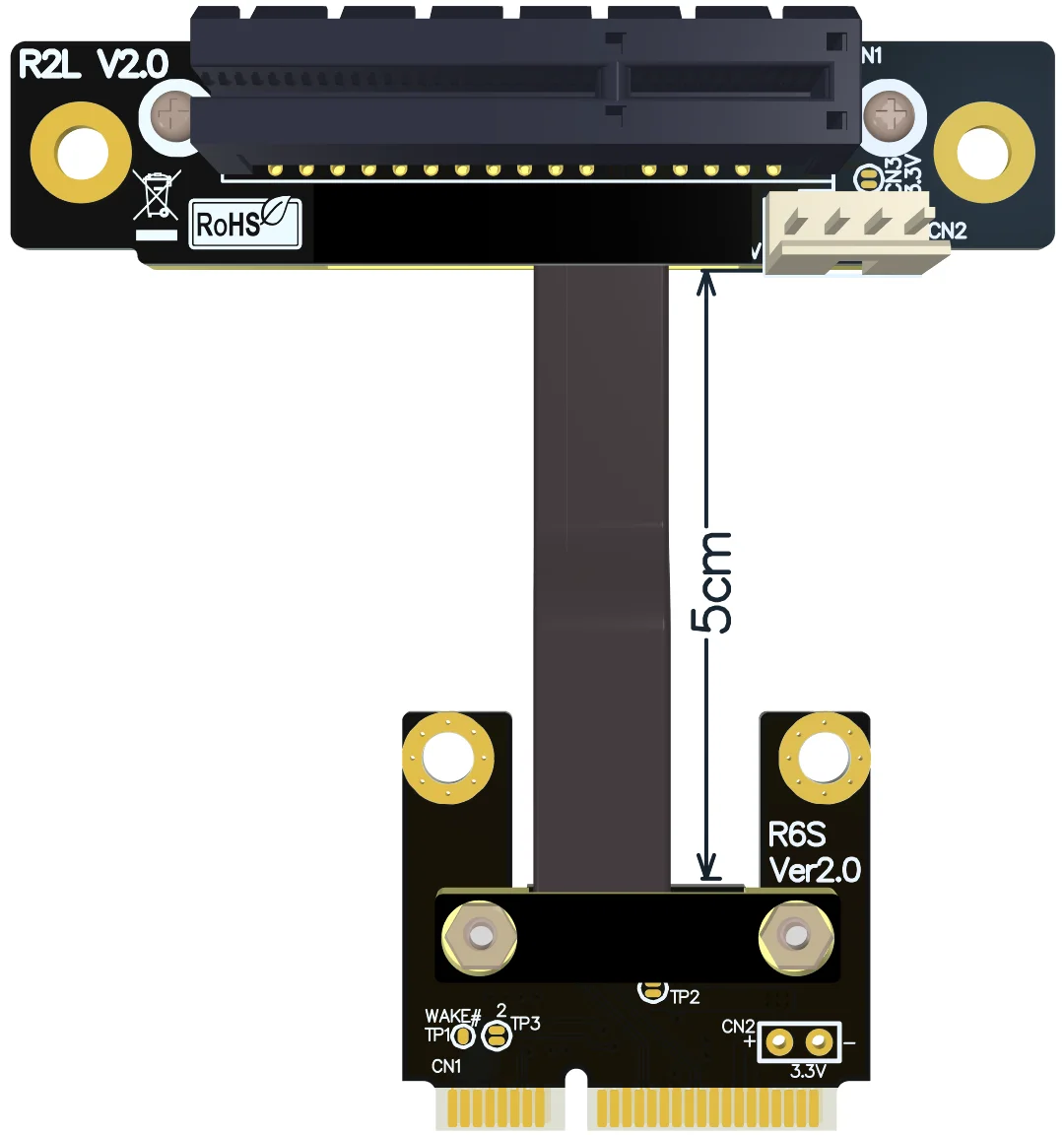 Удлинительный кабель интерфейса беспроводной карты MPCIe WiFi для PCI-E x4