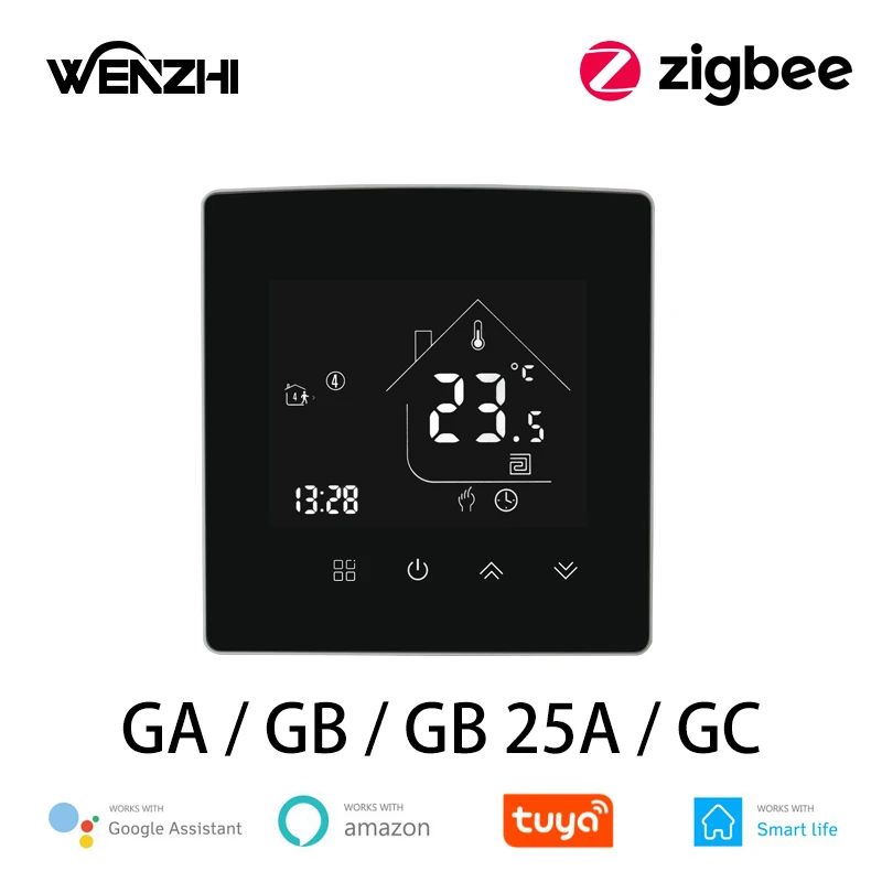 Zigbee-サーモスタット3.0,水/電気床暖房,ガ/gb/gc,スマートライフ,Tuya,Alexa,Google Home