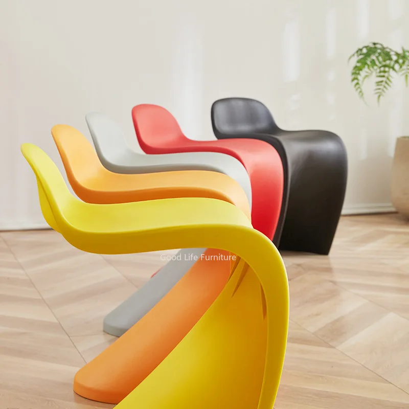 Stacked Thick Plastic Stools Household Modern Simple Pantone Chair Strong and Durable Commercial Table Stool
