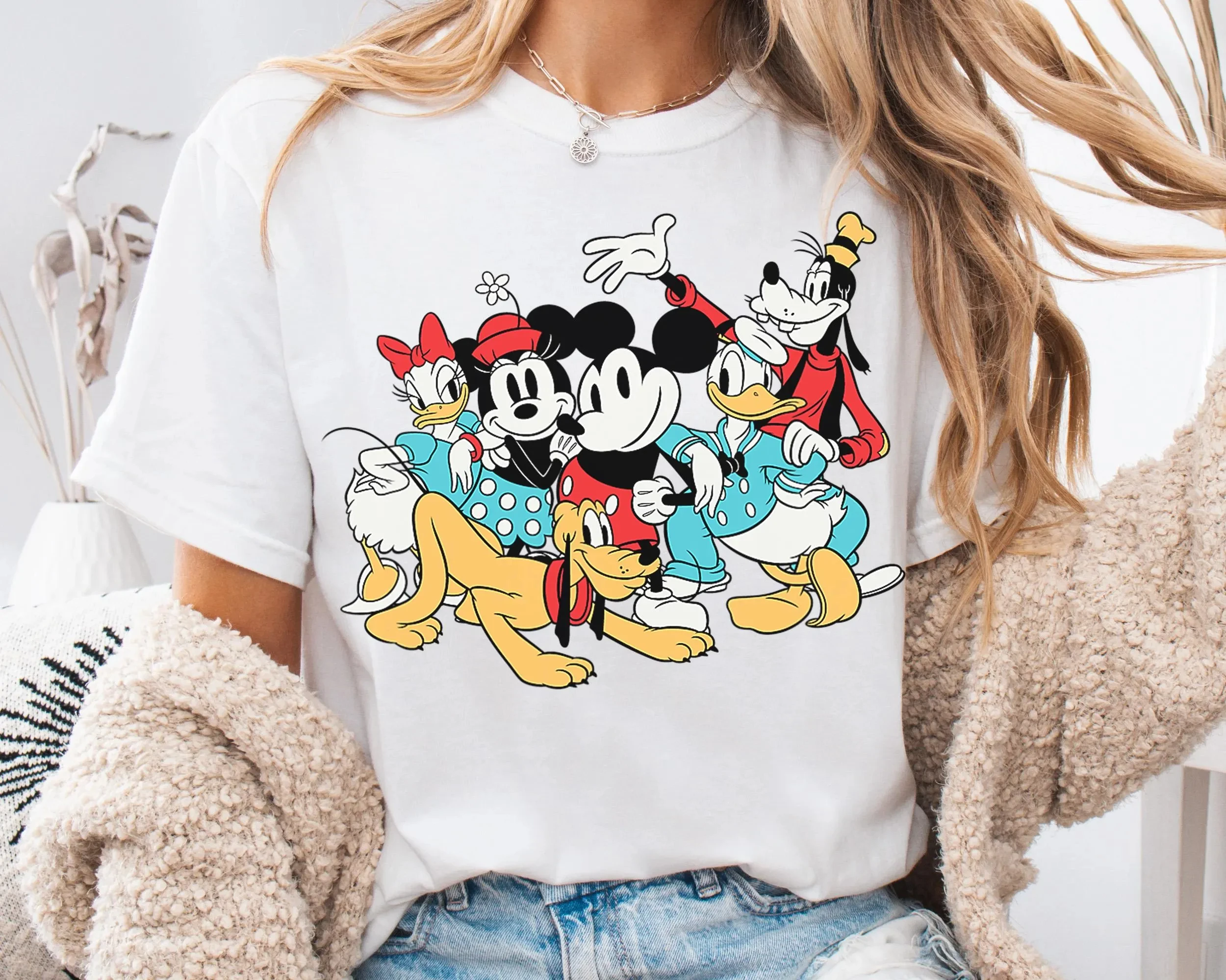 

Disney Mickey Mouse and Friends Group Characters Disneyland Family Matching Shirt, Magic Kingdom Tee, Theme Park Shirt