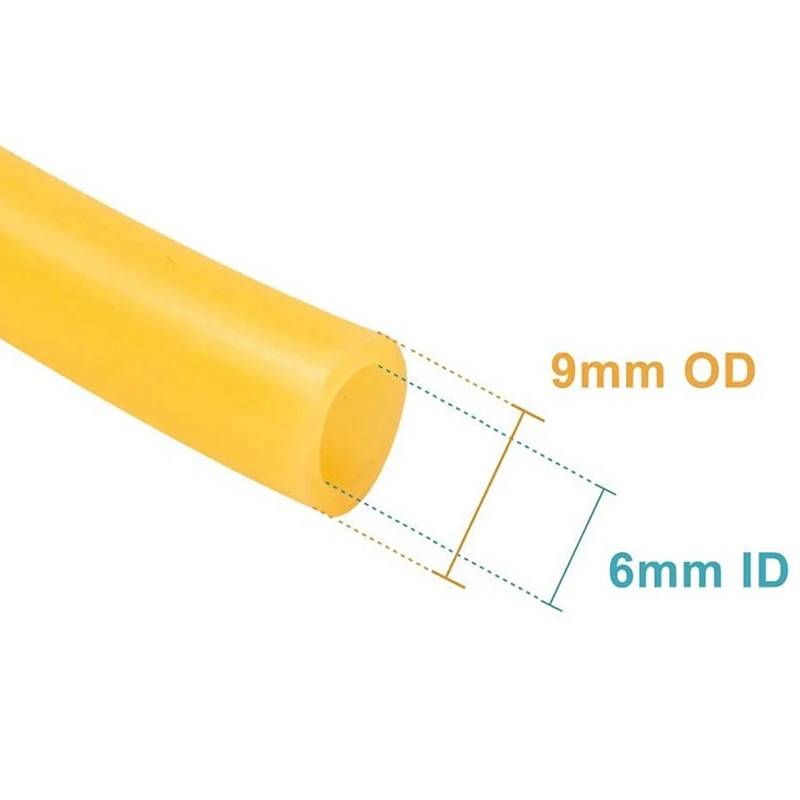 Tubulação de borracha industrial elástica do tubo 33ft da borracha do látex natural para o laboratório doméstico 6mm x 9mm