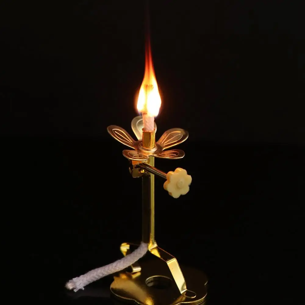 Stable Telescopic Alloy Brass With Wick Lotus Wick Base Buddha Supplies Wick Holder Wick