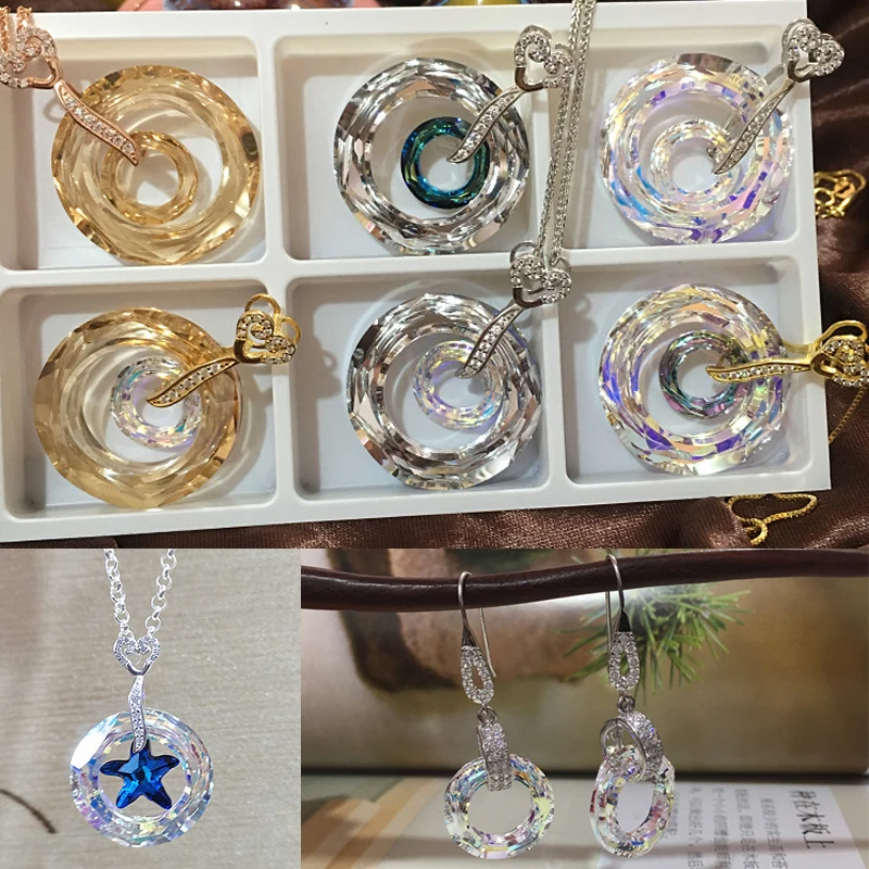14/30 mm Kristallperlen, AB-Farbe, Glas, ringförmige Ringperlen für Schmuckherstellung, DIY-Schmuckperlen, Halsketten, Ohrringe, Zubehör – Detail 2