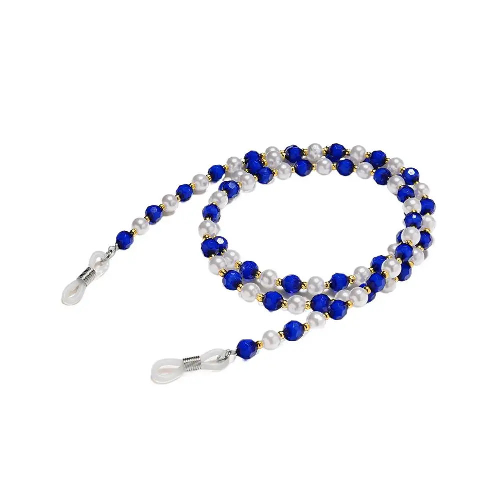 Chaîne de lunettes en perles rétro, Imitation de perles, cordon de lunettes de soleil pour femmes, lanière de cou, accessoires de décoration