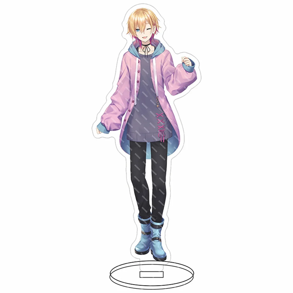 Hot Anime Nijisanji Rainbow Society Vtuber Figures Vox Akuma Sonny Brisko Mysta Rias Cosplay Acrylic Stand Model Toy Fan Gift