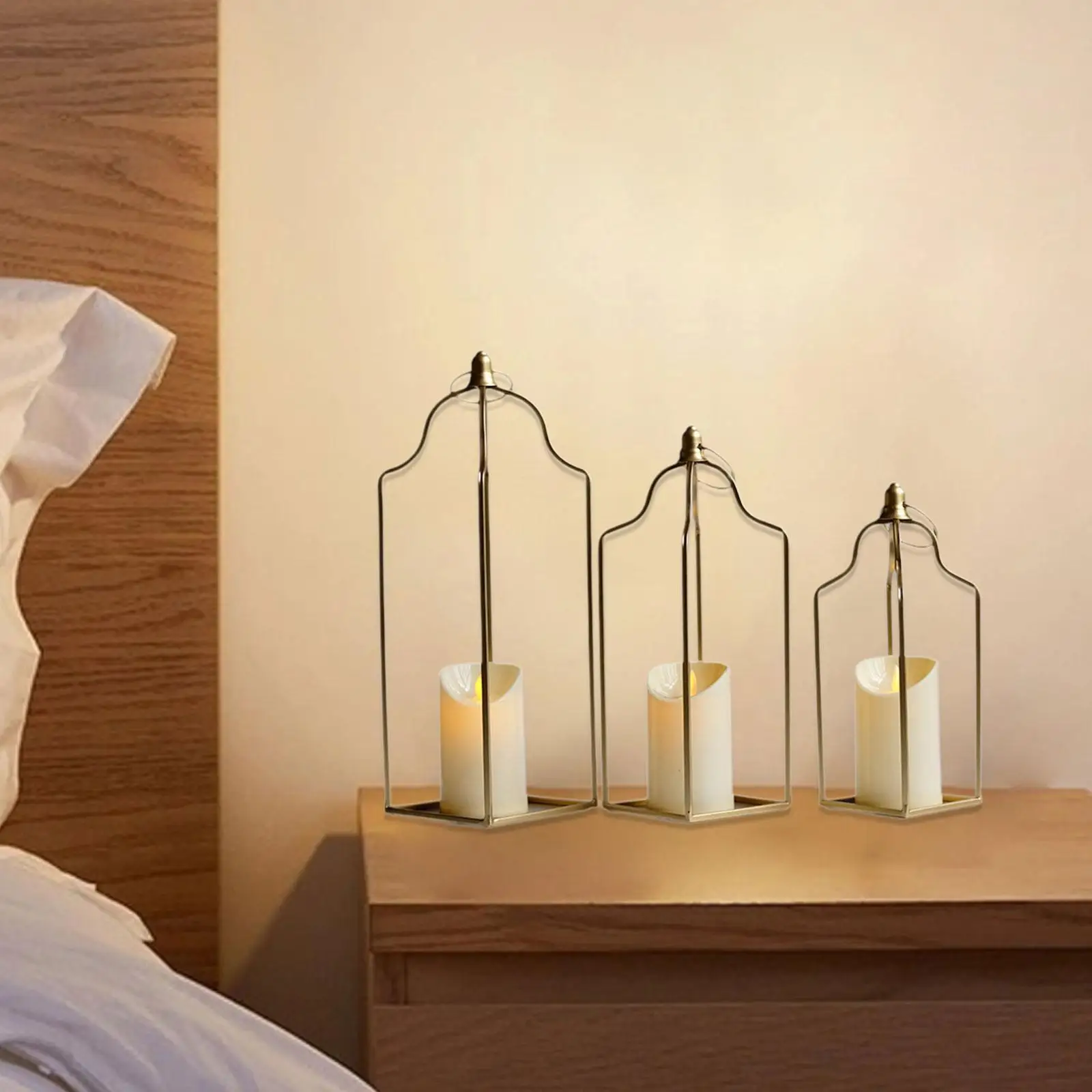 

3 шт., железный художественный винтажный подсвечник, современный свечной фонарь ручной работы для гостиной, свадьбы, крытый и открытый декор крыльца