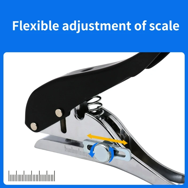 DXAB Hochleistungs-Rundlocher, ergonomischer rutschfester 8 mm 5/16 Zoll Einzellocher für Karten, PVC-Blätter,